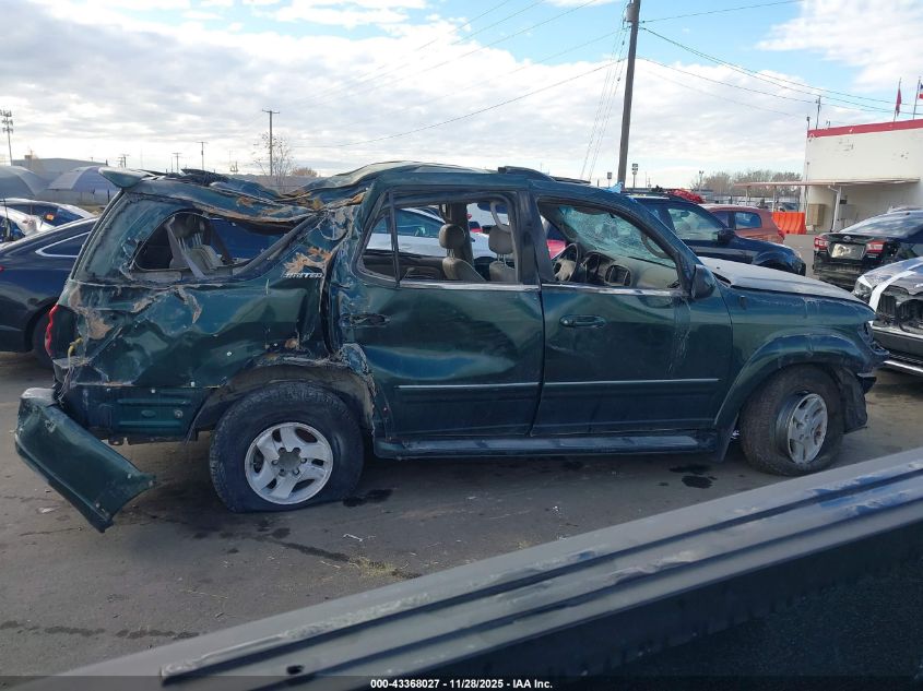 2001 Toyota Sequoia Limited V8 VIN: 5TDBT48A41S048460 Lot: 43368027