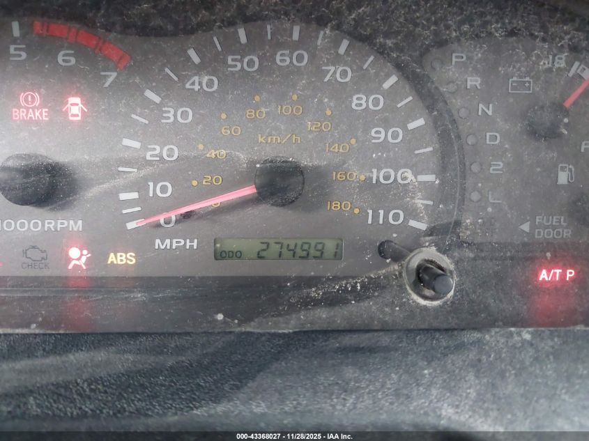 2001 Toyota Sequoia Limited V8 VIN: 5TDBT48A41S048460 Lot: 43368027