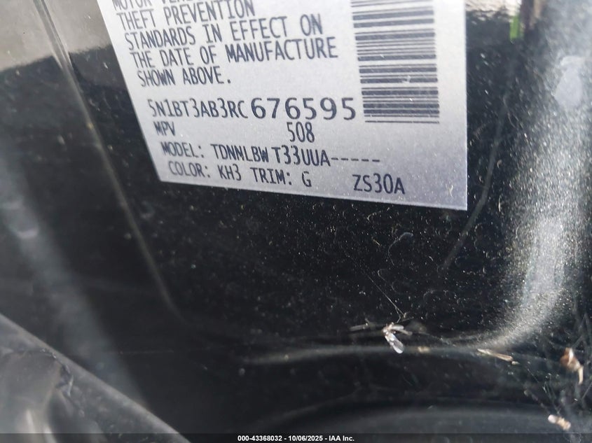 2024 NISSAN ROGUE S INTELLIGENT AWD 5N1BT3AB3RC676595