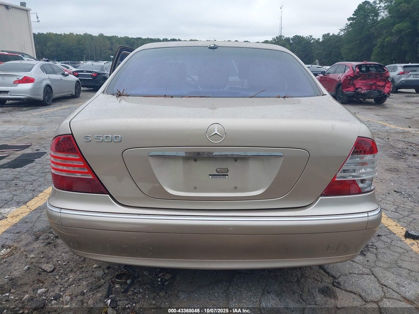 2003 Mercedes-Benz S 500 VIN: WDBNG75J23A317030 Lot: 43368046