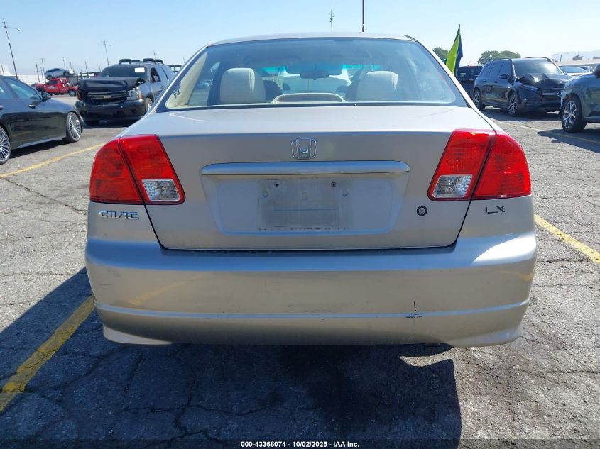 2004 Honda Civic Lx VIN: 2HGES16544H573804 Lot: 43368074