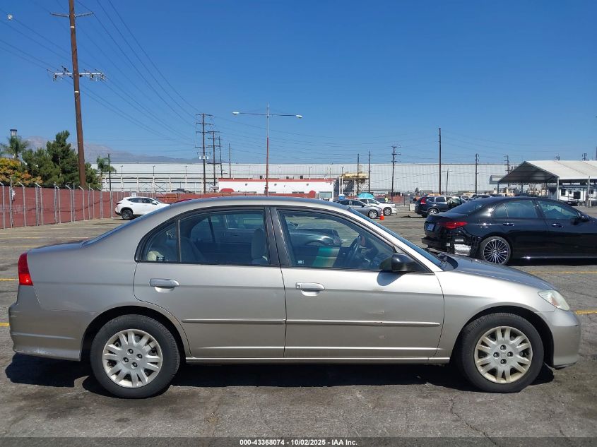 2004 Honda Civic Lx VIN: 2HGES16544H573804 Lot: 43368074