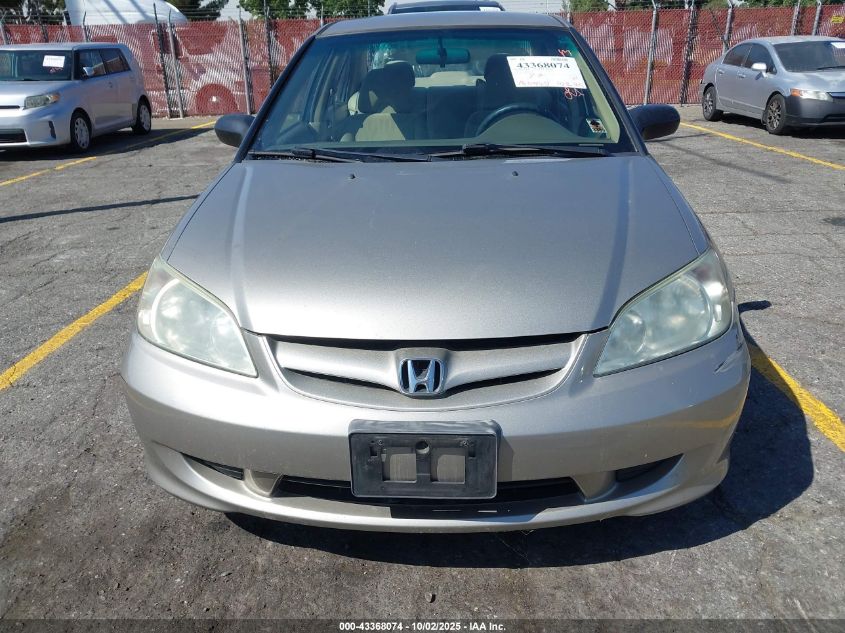 2004 Honda Civic Lx VIN: 2HGES16544H573804 Lot: 43368074