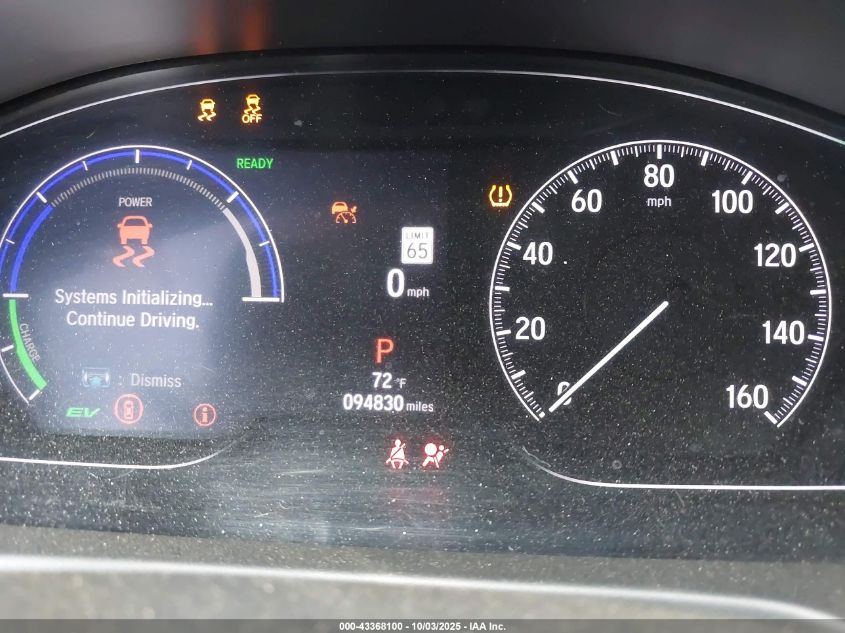 2021 Honda Accord Hybrid VIN: 1HGCV3F12MA018405 Lot: 43368100