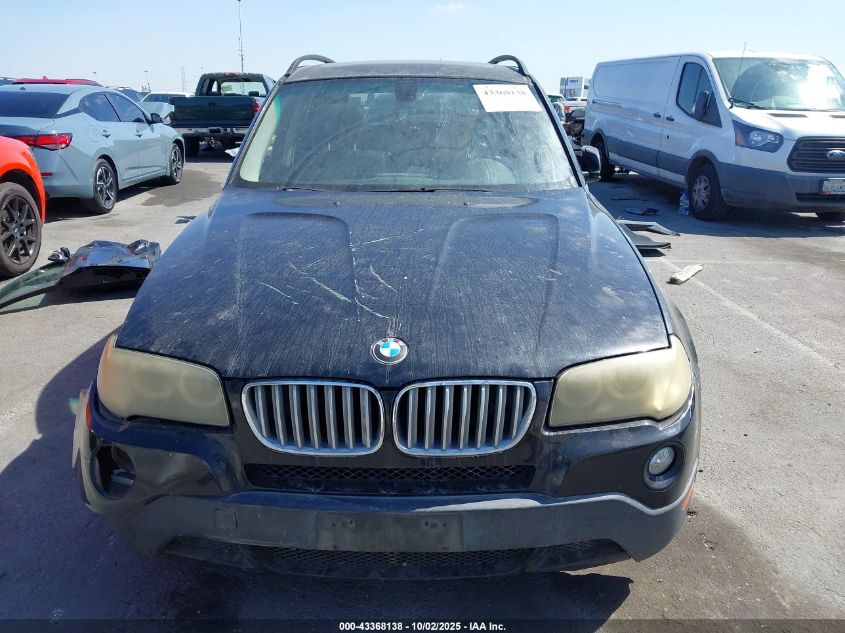 2008 BMW X3 3.0Si VIN: WBXPC93478WJ03386 Lot: 43368138