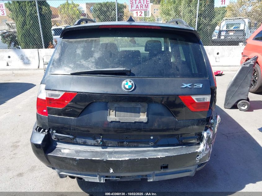 2008 BMW X3 3.0Si VIN: WBXPC93478WJ03386 Lot: 43368138