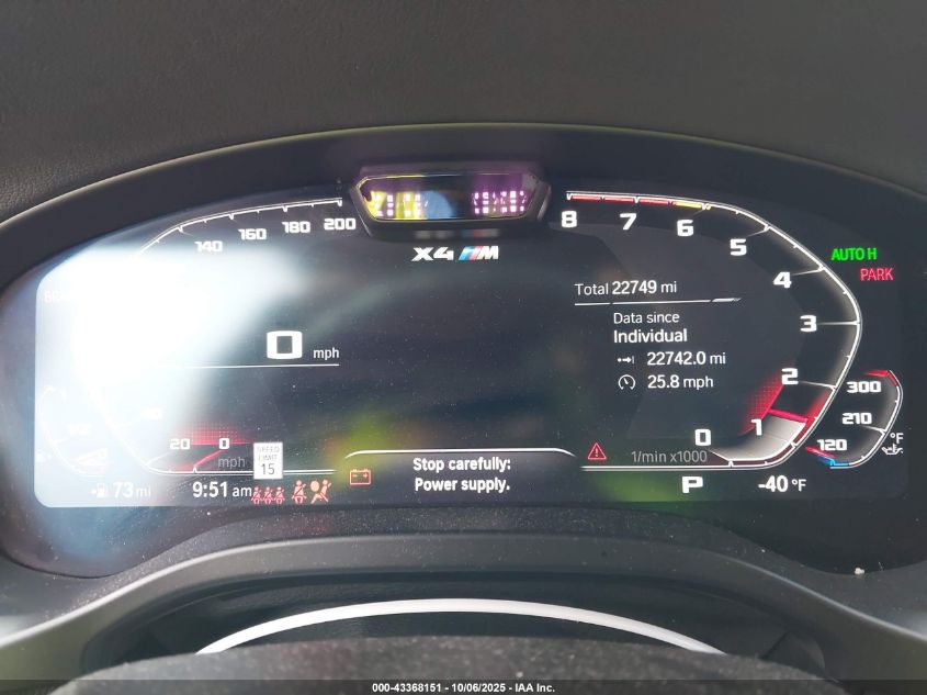 2024 BMW X4 M 5YM23EC05R9U03237