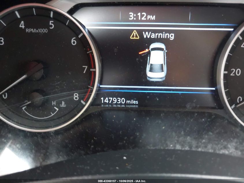 2020 Nissan Altima Sl Fwd VIN: 1N4BL4EV8LC151768 Lot: 43368157