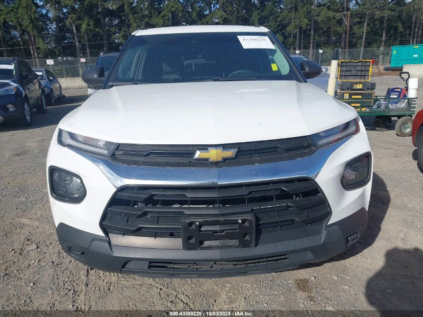 2021 Chevrolet Trailblazer Fwd Ls VIN: KL79MMS2XMB163473 Lot: 43368229