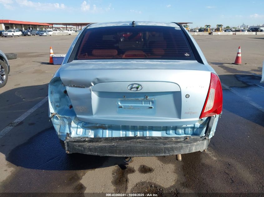 2006 Hyundai Accent Gls VIN: KMHCN46C66U050356 Lot: 43368241