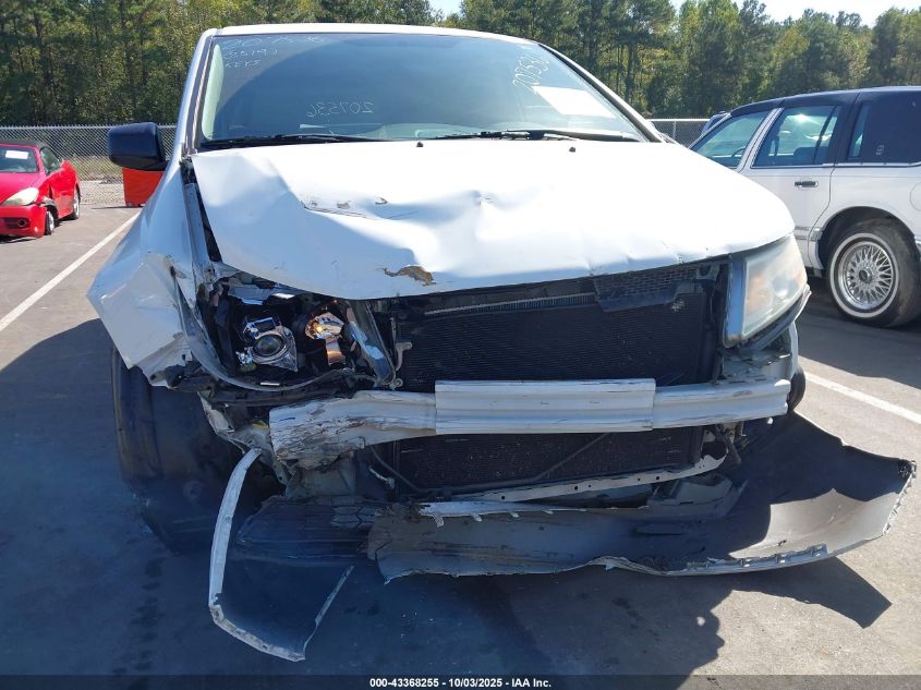 2013 Honda Odyssey Lx VIN: 5FNRL5H27DB062519 Lot: 43368255