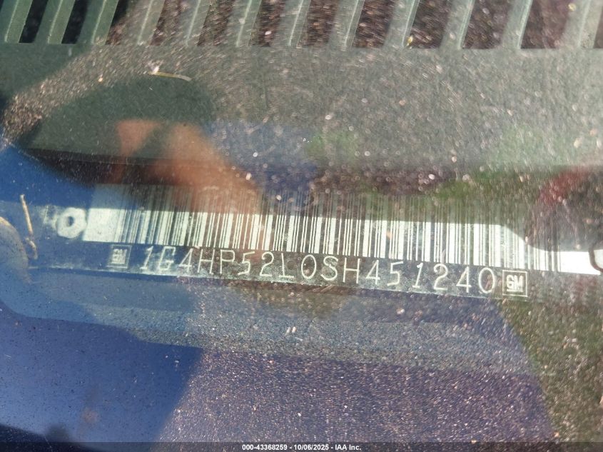 1995 Buick Lesabre Custom VIN: 1G4HP52L0SH451240 Lot: 43368259