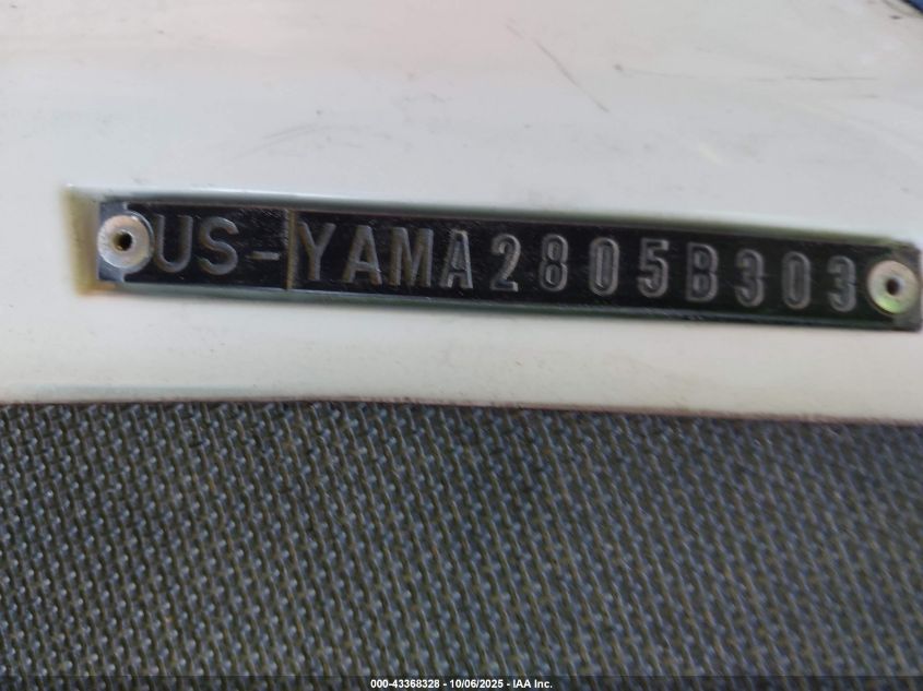 2003 Yamaha Waverunner Xlt1200 VIN: YAMA2805B303 Lot: 43368328