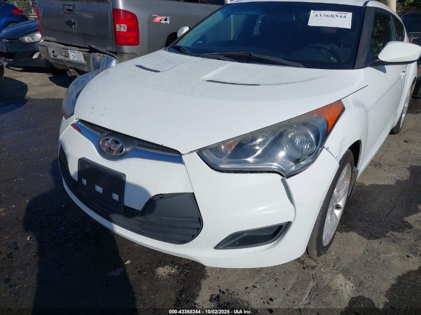 2013 Hyundai Veloster Base W/Black VIN: KMHTC6ADXDU177514 Lot: 43368344