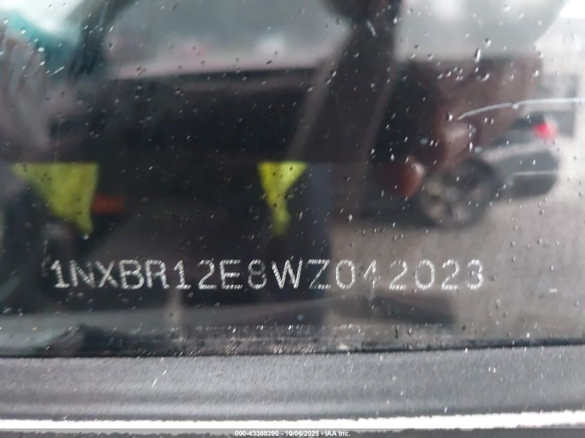 1998 Toyota Corolla Ve VIN: 1NXBR12E8WZ042023 Lot: 43368390