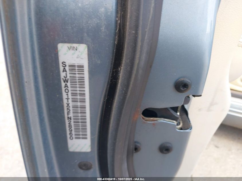 2005 Jaguar S-Type 3.0L V6 VIN: SAJWA01TX5FN28960 Lot: 43368419