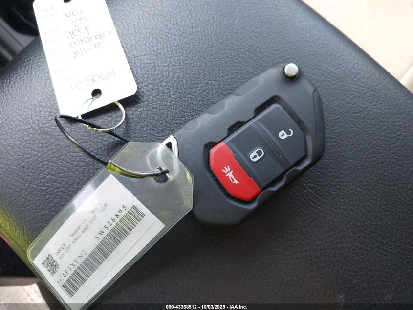 2025 Jeep Wrangler 4-Door Rubicon 4X4 VIN: 1C4PJXFN2SW526895 Lot: 43368512