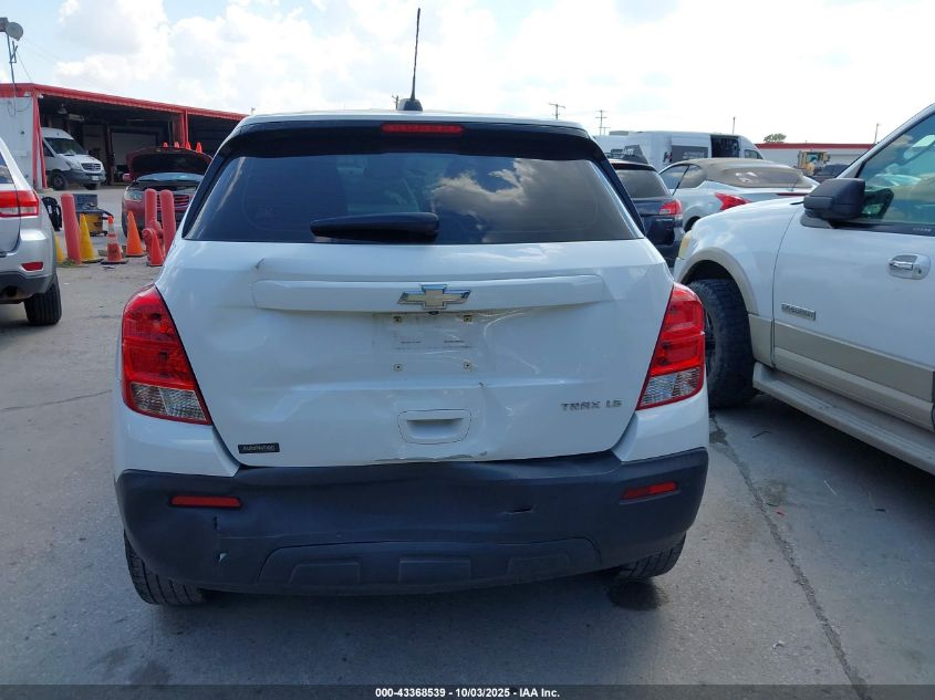 2016 Chevrolet Trax 1Ls VIN: KL7CJKSB7GB672749 Lot: 43368539