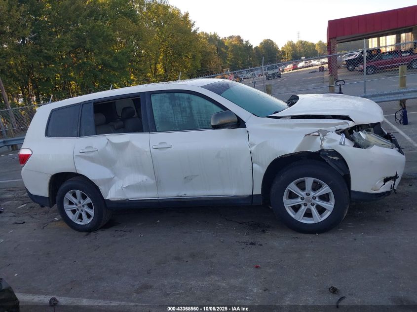 2013 Toyota Highlander VIN: 5TDZA3EH2DS035727 Lot: 43368560