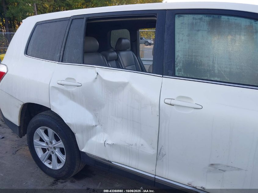 2013 Toyota Highlander VIN: 5TDZA3EH2DS035727 Lot: 43368560