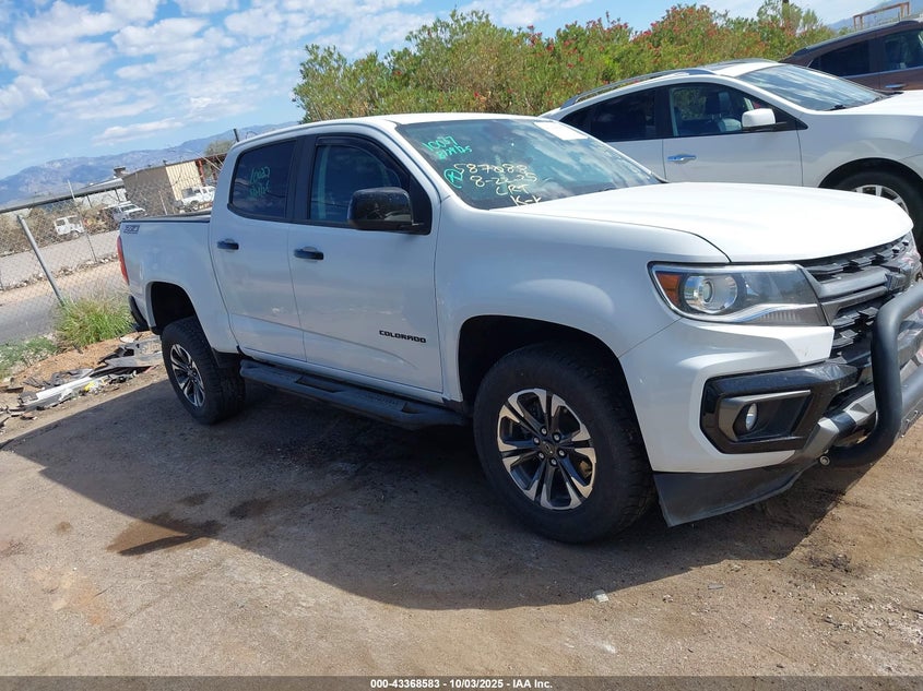 2021 CHEVROLET COLORADO 4WD  SHORT BOX Z71 - 1GCGTDEN4M1257292