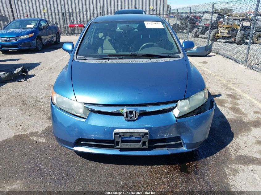 2008 Honda Civic Lx VIN: 2HGFA16568H526707 Lot: 43368615