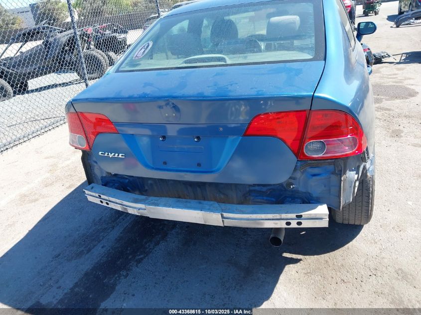 2008 Honda Civic Lx VIN: 2HGFA16568H526707 Lot: 43368615