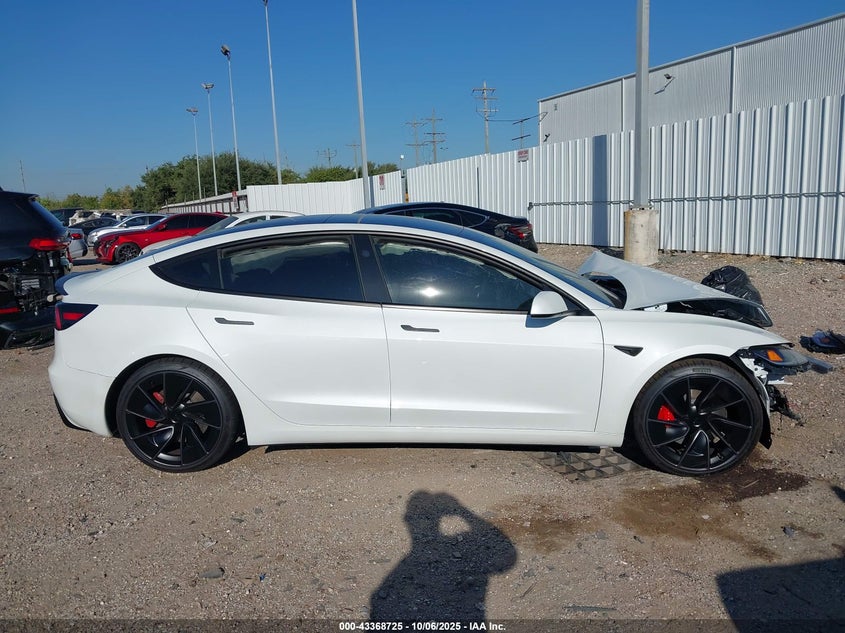 2025 Tesla Model 3 Performance VIN: 5YJ3E1ET4SF028427 Lot: 43368725