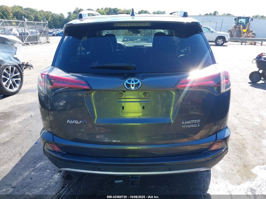 2016 Toyota Rav4 Hybrid Limited VIN: JTMDJREV3GD018096 Lot: 43368729