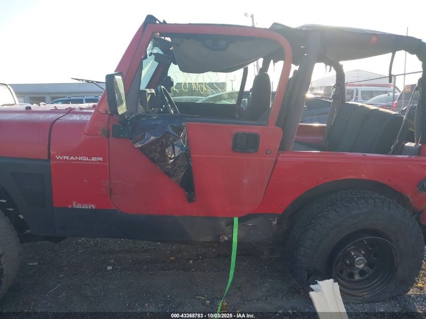 1997 Jeep Wrangler Se VIN: 1J4FY29P3VP470093 Lot: 43368783