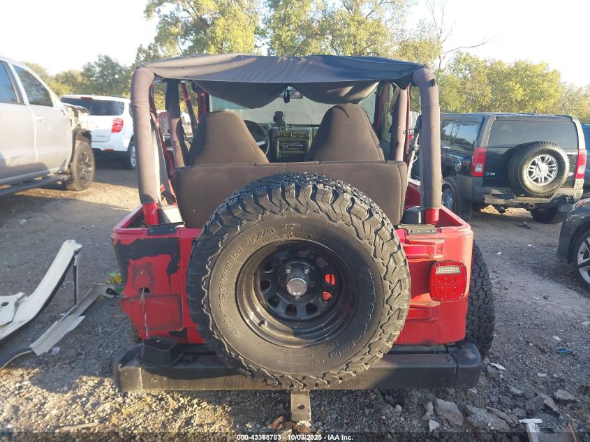 1997 Jeep Wrangler Se VIN: 1J4FY29P3VP470093 Lot: 43368783