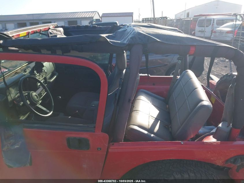 1997 Jeep Wrangler Se VIN: 1J4FY29P3VP470093 Lot: 43368783