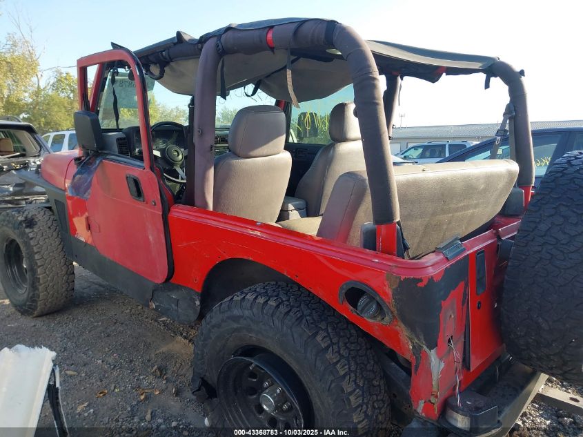 1997 Jeep Wrangler Se VIN: 1J4FY29P3VP470093 Lot: 43368783