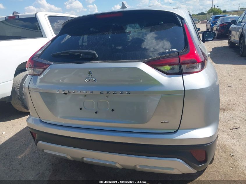 2025 Mitsubishi Eclipse Cross Black Edition S-Awc/Se S-Awc/Sel S-Awc VIN: JA4ATWAA6SZ008831 Lot: 43368821