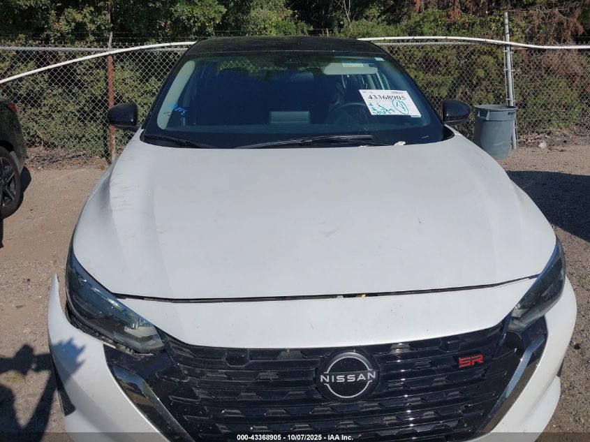 2025 Nissan Sentra Sr VIN: 3N1AB8DV5SY266225 Lot: 43368905