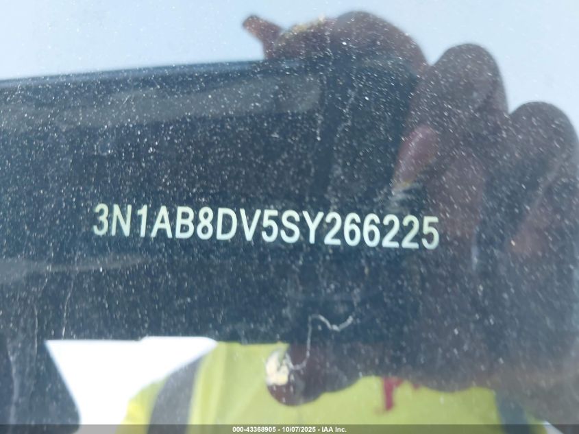 2025 Nissan Sentra Sr VIN: 3N1AB8DV5SY266225 Lot: 43368905