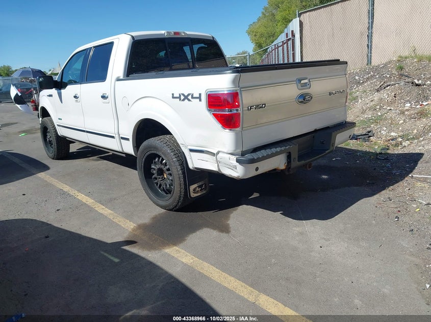 Vin: 1ftfw1et6cfc83331, lot: 43863700, ford f-150 platinum 20123