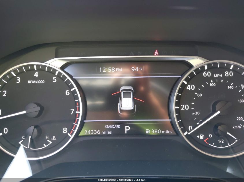 2025 Nissan Pathfinder Sv Fwd VIN: 5N1DR3BA6SC209044 Lot: 43369039