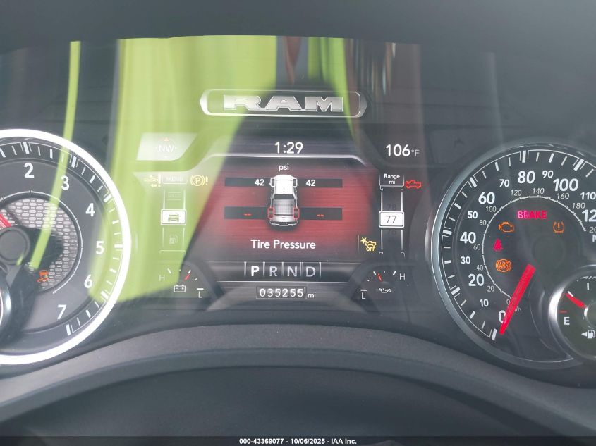 2024 Ram 1500 Laramie 4X2 5'7 Box VIN: 1C6RREJT8RN220321 Lot: 43369077