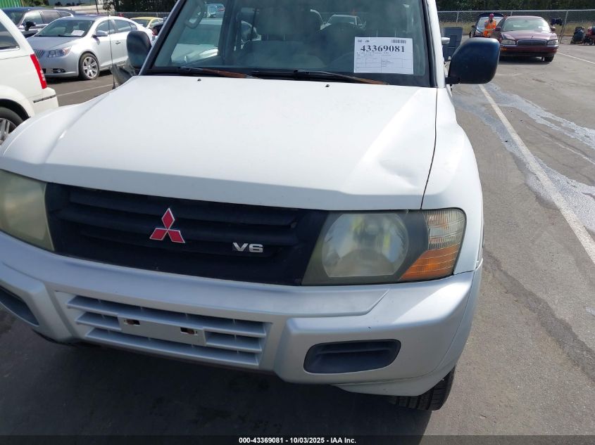 2001 Mitsubishi Montero Xls VIN: JA4MW31R11J019550 Lot: 43369081