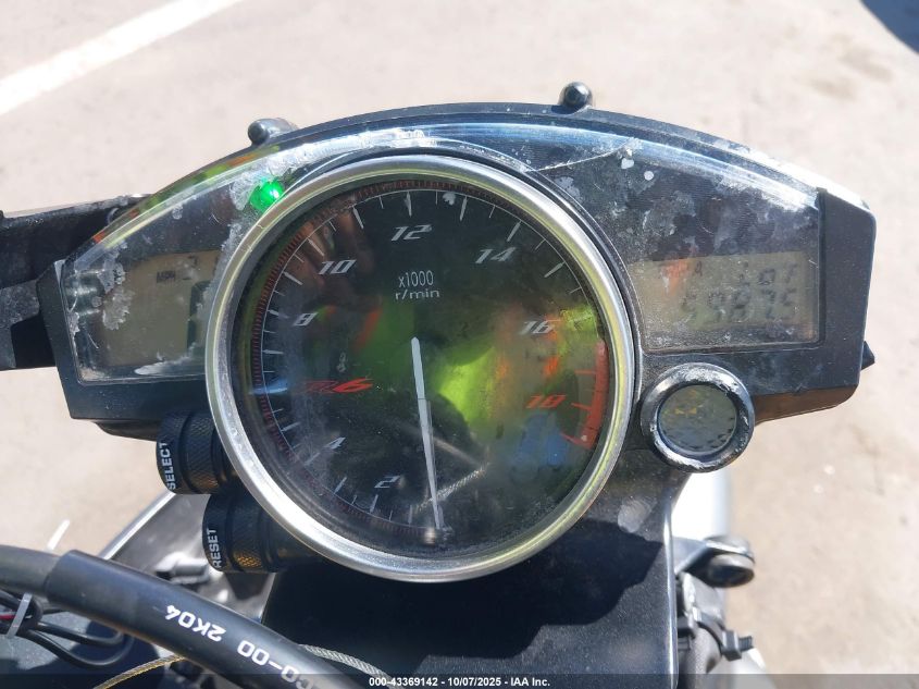 2009 Yamaha Yzfr6 VIN: JYARJ16N59A001208 Lot: 43369142