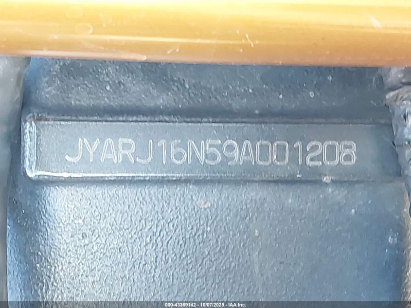 2009 Yamaha Yzfr6 VIN: JYARJ16N59A001208 Lot: 43369142