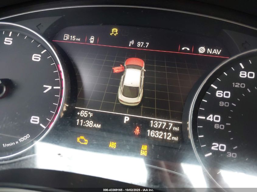 2012 Audi A7 Premium VIN: WAU2GAFCXCN166218 Lot: 43369165