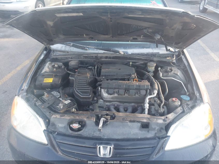 2002 Honda Civic Lx VIN: 2HGES16552H571735 Lot: 43369329