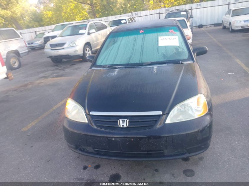 2002 Honda Civic Lx VIN: 2HGES16552H571735 Lot: 43369329