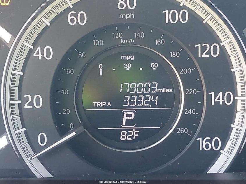 2013 Honda Accord Ex-L VIN: 1HGCR2F8XDA275307 Lot: 43369341