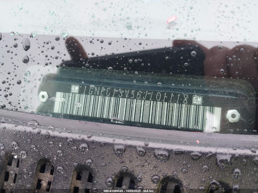 2006 Chevrolet Tahoe Ls VIN: 1GNEC13V56J101118 Lot: 43369345