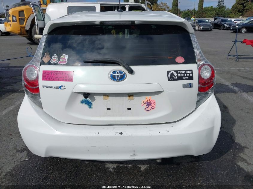 2014 Toyota Prius C One VIN: JTDKDTB3XE1564262 Lot: 43369371