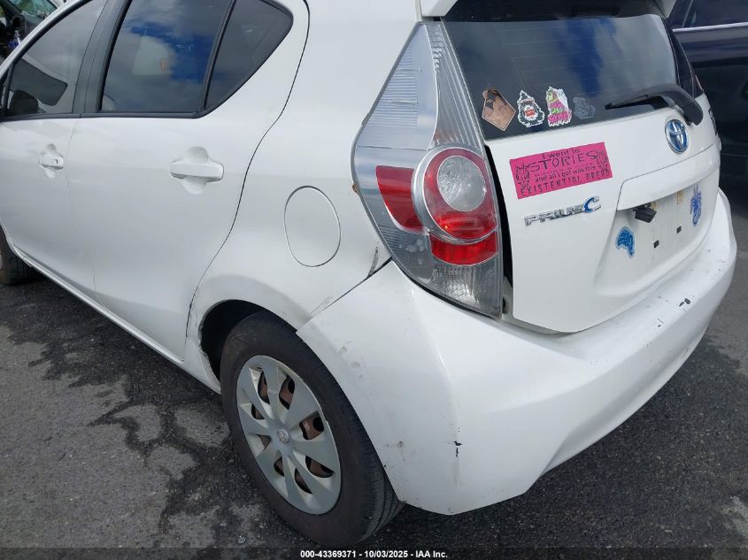 2014 Toyota Prius C One VIN: JTDKDTB3XE1564262 Lot: 43369371