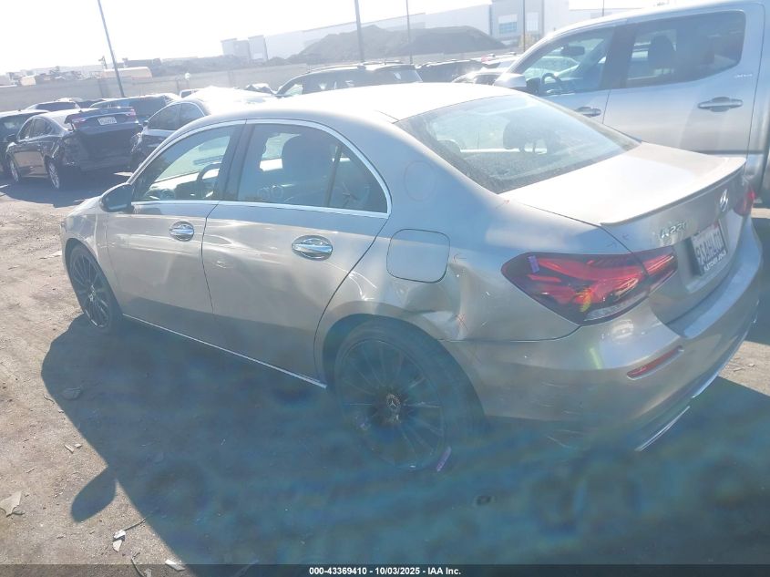 2019 Mercedes-Benz A 220 VIN: WDD3G4EB7KW020486 Lot: 43369410